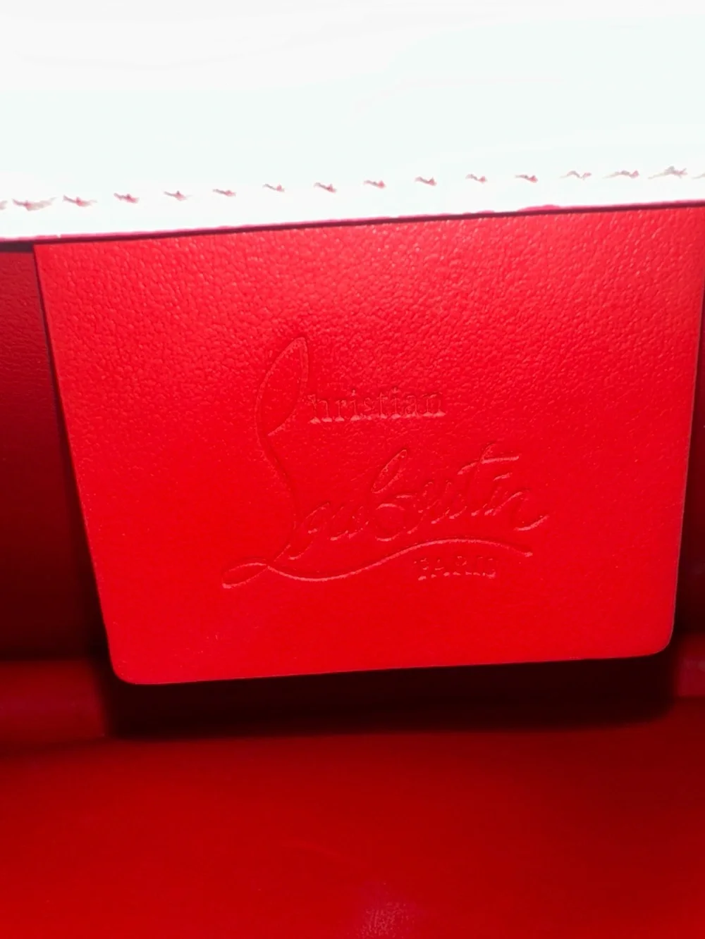 Christian Louboutin Ultrasnow  Elisa large calf Leather Shoulder Bag
